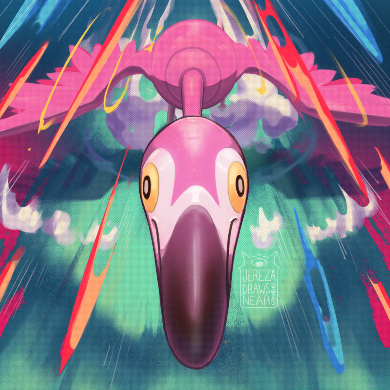 Flamigo (Pokemon Fanart)